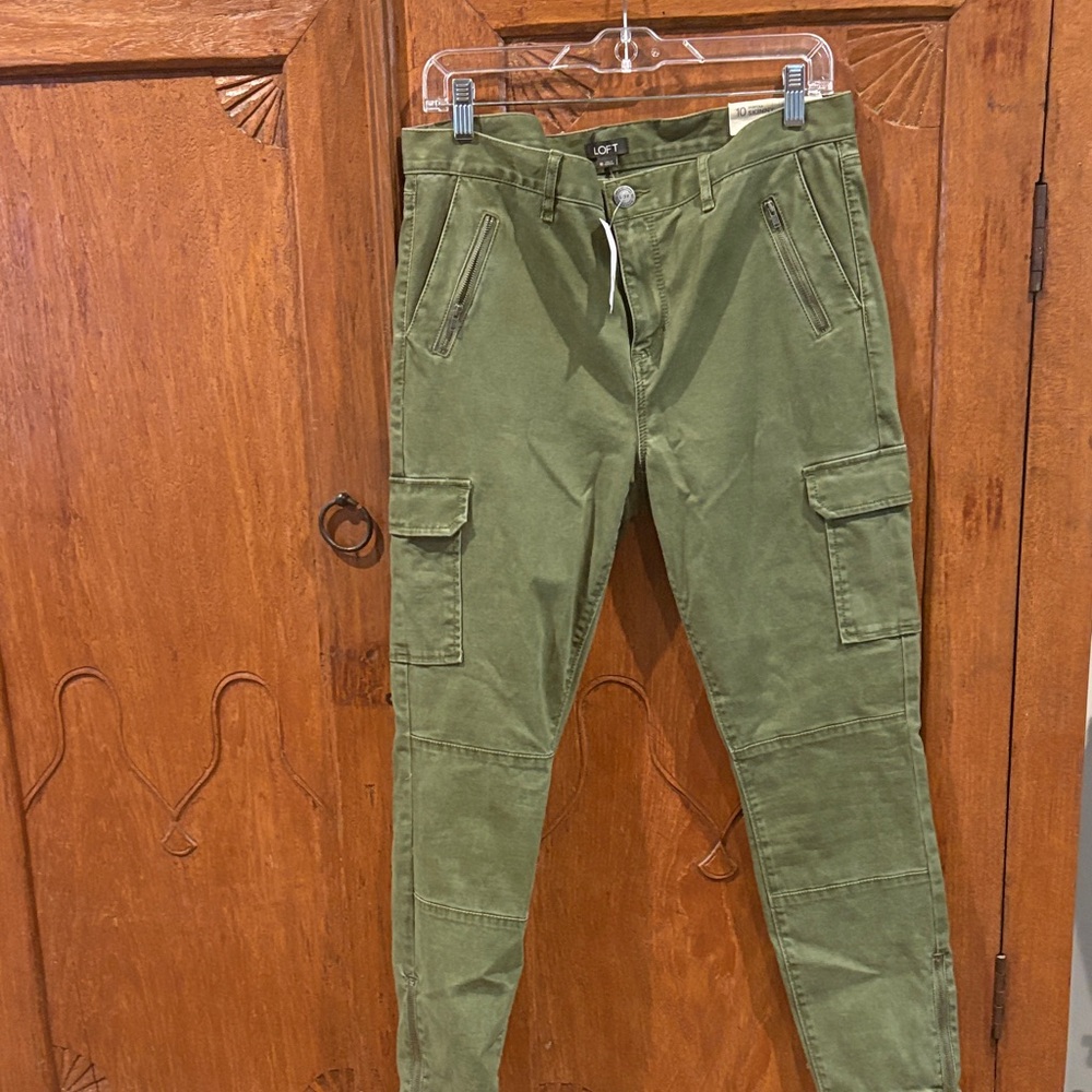 LOFT Women's Green Skinny Jeans